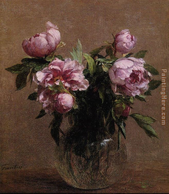 Henri Fantin-Latour Vase of Peonies